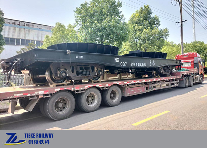 Wagon de rail d'usine en acier de wagon de transport de scories d'acier de wagon de charge lourde 100T