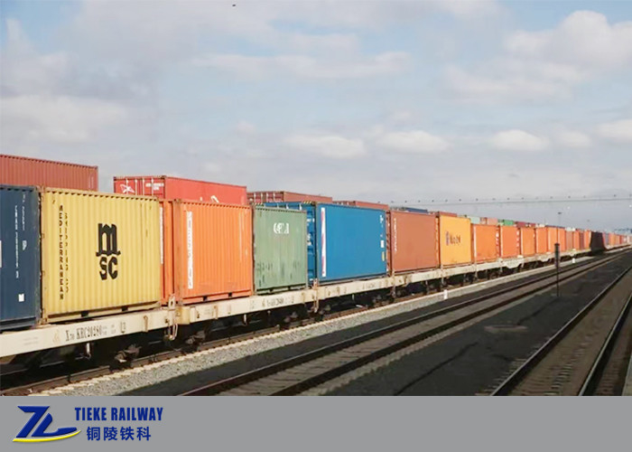 Container de largeur de chemin de fer de 1000 mm wagon plat charge de 55 tonnes AAR wagon à frein à air