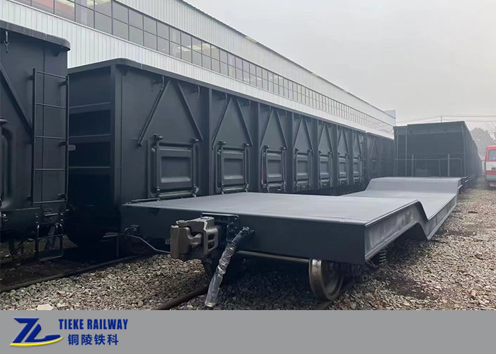 19m Long Railway Well Flat Wagon Pay Load 40 Tons Depressed Center Flat Car