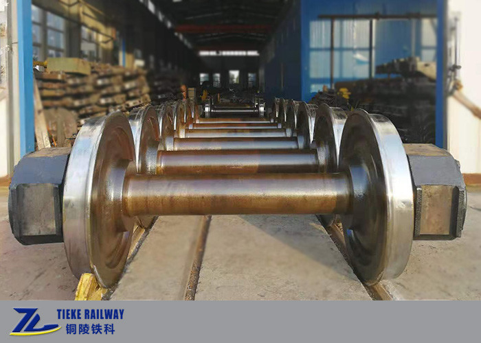 Type ferroviaire chariot de G de charge d'Axle Assembly For 120t de roue de train de Wheelset 840mm