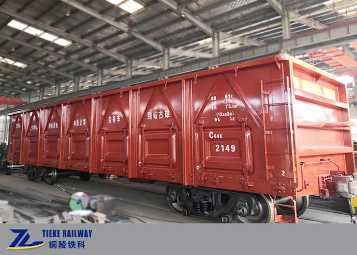 chariot à couvercle serti ferroviaire de charge utile 60t pour la norme ordinaire des marchandises UIC