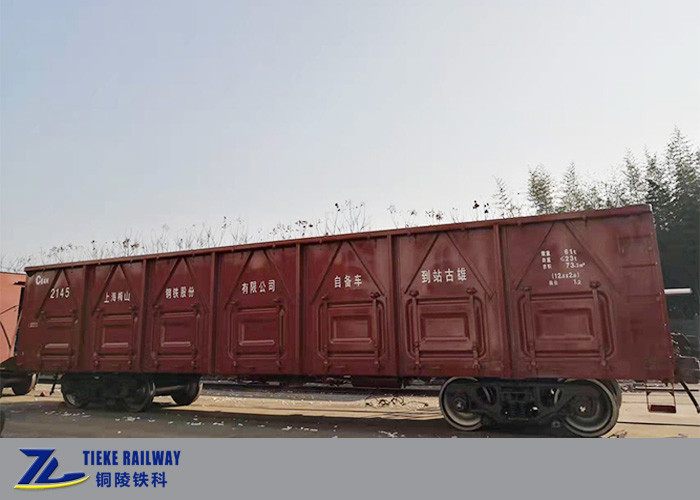 Chariots à couvercle serti 80km/H de charge du train 70t de norme d'en de Tieke pour les marchandises en vrac