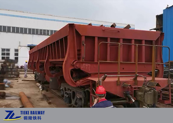 déchargement de emboutage rapide de scories du ballast 50km/h de décharge de voiture de mesure latérale en acier du chariot 1435mm