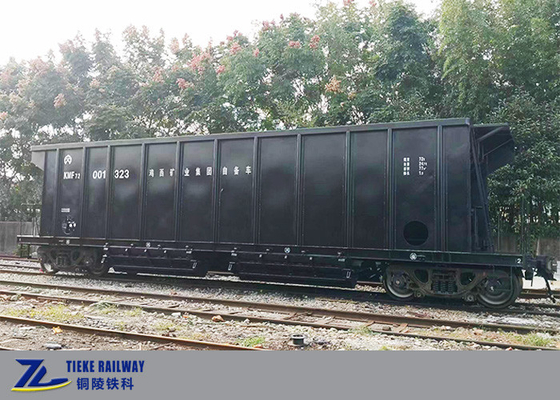 Wagon de chemin de fer de charbon de déchargement d'air avec quatre écoutilles de décharge inférieures
