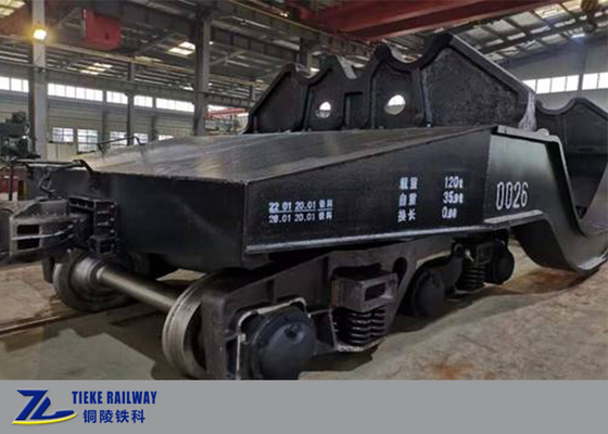 Coût bas à vitesse réduite de voiture de 120 Ton Hot Metal Ladle Transfer pour la sidérurgie