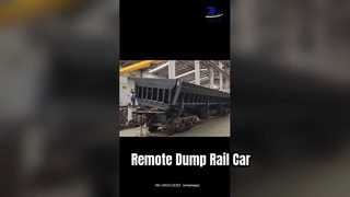 2026 New-Wireless Remote Control Side Dump Wagon Self-tipping Railcar